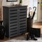 Baxton Studio Adalwin Dark Gray 2-Door Wooden Entryway Shoe Storage Cabinet 152-9170 - alternate 5